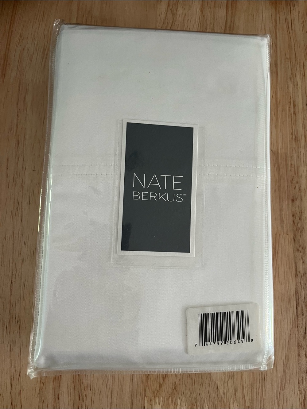 Nate Berkus White king pillow case Set with Branded Label New